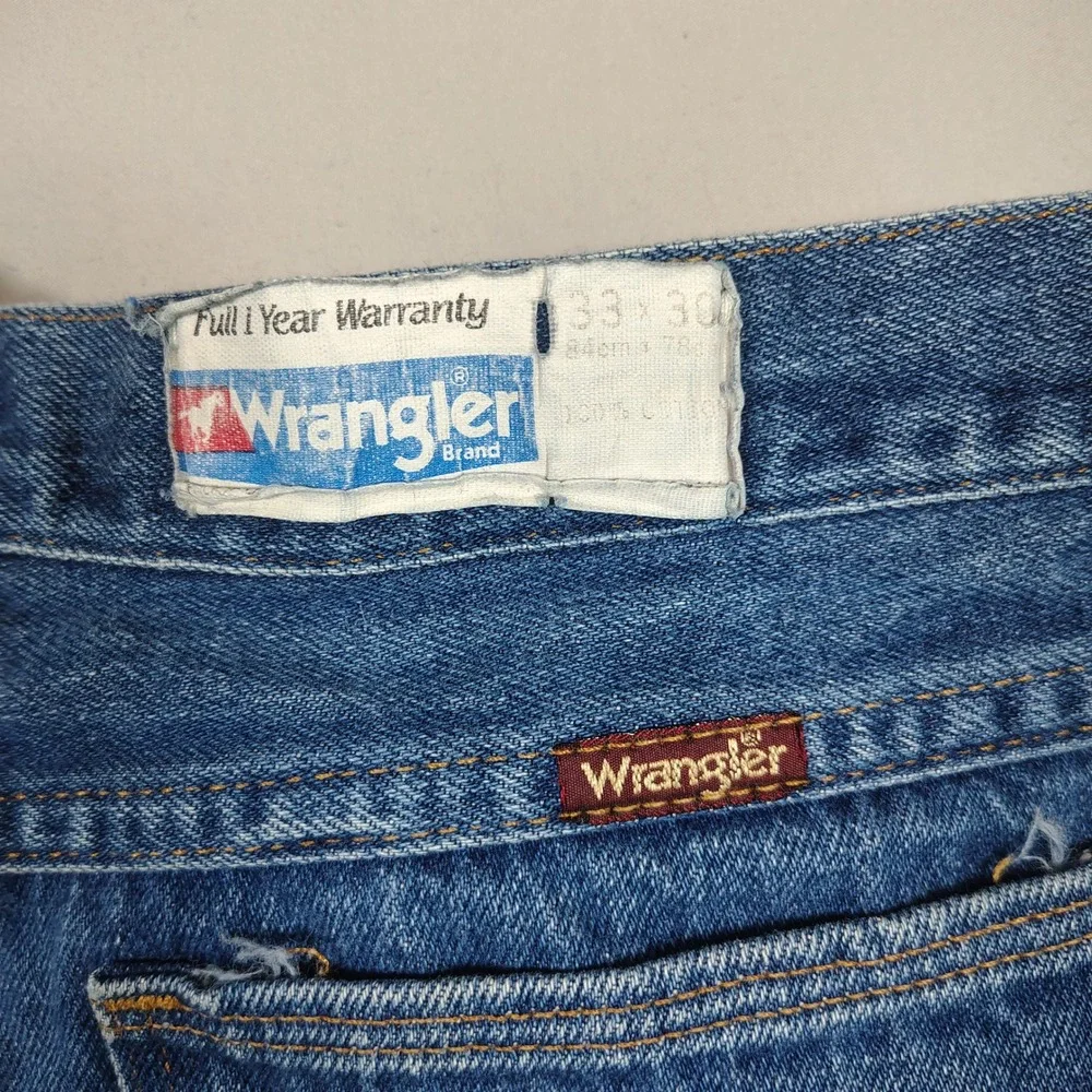 Wrangler Jeans Mens 33x30 Blue Vintage 85311PW Straight Leg Denim Made in USA